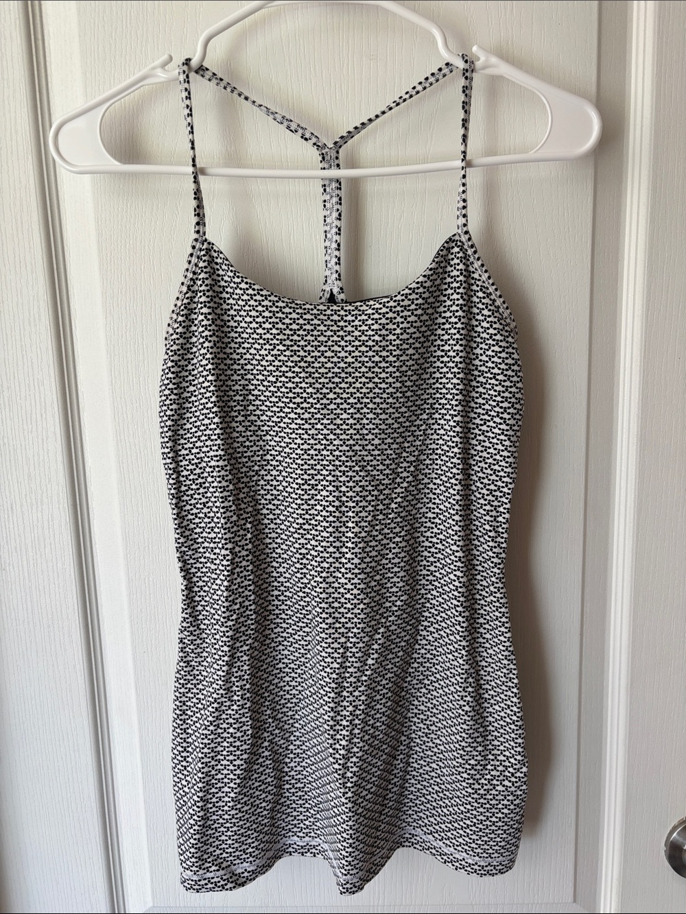 lululemon athletica Black & White Patterned T-Back Tank